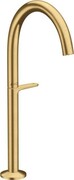 Axor One Bateria umywalkowa Select 260 do mis umywalkowych z kompletem odpływowym Push-Open brushed gold optic (48030250) - możliwy odbiór Warszawa Axor