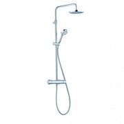 Kludi Logo Dual Komplet prysznicowy Shower System z termostatem i deszczownicą Chrom (6809205-00) - możliwy odbiór Warszawa Kludi