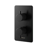 Kohlman Axel Black Bateria wannowo-prysznicowa podtynkowa termostatyczna 3 wyjścia wody czarny mat (QW433AB) - możliwy odbiór Warszawa Kohlman