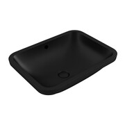 Hushlab Colori d` Italia Umywalka podblatowa z przelewem 54,5x41 czarny mat (HLBC009.08 Black Matt) - możliwy odbiór Warszawa Hushlab