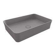 Hushlab Colori d' Italia Umywalka nablatowa bez otworu na baterię 55x38 szary mat (HLBC014.06 Grey Matt) - możliwy odbiór Warszawa Hushlab