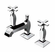 Zucchetti Bellagio 3-otworowa bateria umywalkowa z perlatorem, korek 1 1/4