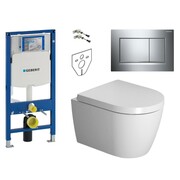 Geberit Duravit ME by Starck Zestaw Stelaż podtynkowy z miską WC wiszącą 48 bezrantową i deską w/o (111.320.00. (IN.000Z315) - możliwy odbiór Warszawa Duravit