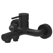 HushLab Lukka Black Bateria wannowo-prysznicowa ścienna Czarny mat (HLLB1100) - możliwy odbiór Warszawa HushLab