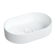 Omnires Ovo Umywalka nablatowa owalna Marble+ 55x36 cm biały połysk (OVOUNBP) - możliwy odbiór Warszawa Omnires