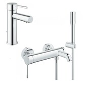 Grohe Essence New Zestaw baterii umywalkowa wannowa (32898001+33628001) chrom (IN.000B060) - możliwy odbiór Warszawa Grohe
