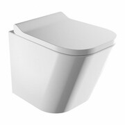 Omnires Fontana Miska WC Wisząca Bezkołnierzowa Z Deską, 48,5cm Biały Połysk (FONTANAMWBP) - możliwy odbiór Warszawa Omnires