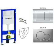 Geberit zestaw 4w1 stelaż podtynkowy duofix H112 z przyciskiem Delta20 chrom (111.170.00.1 + 115.127.21.1) (IN.000S125) - możliwy odbiór Warszawa Geberit