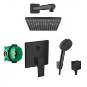 Hansgrohe Metropol Zestaw prysznicowy podtynkowy, deszczownica czarny (32545670 + 01800180 + 26281670) (IN.000P089) - możliwy odbiór Warszawa Hansgrohe