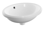 Geberit Variform umywalka podblatowa, owalna, 49.5x42cm, z przelewem, bez otworu na baterię, szkliwiony spód, (500.749.01.2) - możliwy odbiór Warszawa Geberit