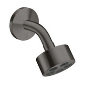 Axor One EcoSmart deszczownica prysznicowa 7,3cm z ramieniem prysznicowym 1S czarny chrom szczotkowany (48490340) - możliwy odbiór Warszawa Axor