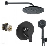 Kludi Balance bateria Zestaw prysznicowy podtynkowy, deszczownica czarny mat (526508775 + 88011) (IN.000P461) - możliwy odbiór Warszawa Kludi