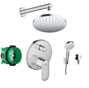 Hansgrohe Vernis Blend Zestaw prysznicowy podtynkowy deszczownica 20cm chrom (71IN6000) - możliwy odbiór Warszawa Hansgrohe