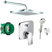 Hansgrohe Metris bateria, Zestaw prysznicowy podtynkowy, deszczownica (6653105 +6651405 +26691400 +26457000 +31 (IN.000P030) - możliwy odbiór Warszawa Hansgrohe