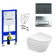 Geberit Duravit D-Neo Zestaw Stelaż podtynkowy z miską WC wiszącą, deską w/o (111.170.00.1 + 115.119.21.1 + 458 (IN.000Z110) - możliwy odbiór Warszawa Duravit