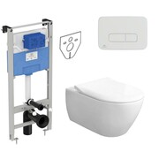 Ideal Standard Villeroy & Boch Subway 2.0 Zestaw Stelaż podtynkowy z miską WC wiszącą bezrantową i deską w/o (R (IN.000Z730) - możliwy odbiór Warszawa Villeroy & Boch
