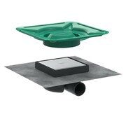 Hansgrohe RainDrain Spot Odpływ punktowy 150/150 ruszt do wyłożenia płytkami stal szlachetna szczotkowana (56112800) - możliwy odbiór Warszawa Hansgrohe