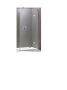 Huppe Aura Elegance Drzwi skrzydłowe 90 / 200 prawe ze stałym segmentem do ścianki bocznej chrom eloxal, z po (400408092322) - możliwy odbiór Warszawa Huppe