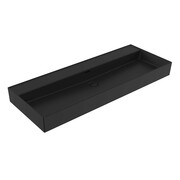 Hushlab Colori d' Italia Umywalka nablatowa z możliwością powieszenia bez otworu na baterię 120x (HLBC023.08 Black Matt B/O) - możliwy odbiór Warszawa Hushlab