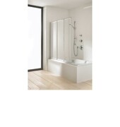 Huppe Combinett Parawan nawannowy 140 cm 3-częściowy srebrny matowy (AC0401087321) - możliwy odbiór Warszawa Huppe