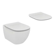 Ideal Standard Tesi Zestaw Miska WC wisząca 53,5 x 36,5 cm biała + Deska sedesowa wolnoopadająca cienka bi (T007801+T352701) - możliwy odbiór Warszawa Ideal Standard