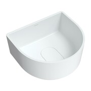 Omnires Cadence Umywalka nablatowa półokrągła Marble+ 42x37 cm biały mat (CADENCE420BM) - możliwy odbiór Warszawa Omnires