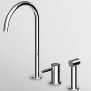 Zucchetti Pan Jednouchwytowa bateria kuchenna, zlewozmywakowa z wylewką obrotową, słuchawka wyciągana z przełącznik (ZP6278) - możliwy odbiór Warszawa Zucchetti