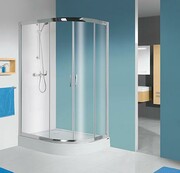 Sanplast kabina natryskowa kpl-L-KP4/TX5b-80x120-S srebrny bł. W15 (602-271-0330-38-231) - możliwy odbiór Warszawa Sanplast
