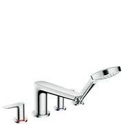 Hansgrohe Talis E 4-otworowa bateria wannowa do montażu na brzegu wanny, el. zewnętrzny, chrom (71748000) - możliwy odbiór Warszawa Hansgrohe