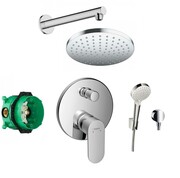 HANSGROHE Rebris S bateria, zestaw prysznicowy podtynkowy z deszczownicą Verins (72466000 + 01800180 +26691400 (IN.000P040) - możliwy odbiór Warszawa Hansgrohe