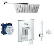 Grohe Eurocube bateria, Zestaw prysznicowy podtynkowy, deszczownica Slim 30x30cm (27702000 + 24062000 + 2770400 (IN.000P851) - możliwy odbiór Warszawa Grohe