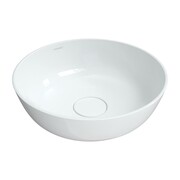 Omnires Silk Umywalka nablatowa okrągła Marble+ 40x40 cm biały połysk (SILKR400BP) - możliwy odbiór Warszawa Omnires