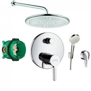 Hansgrohe Metris S bateria, Zestaw prysznicowy podtynkowy, deszczownica (6751105 +6651405 +26691400 +27454000 + (IN.000P038) - możliwy odbiór Warszawa Hansgrohe