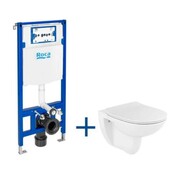 Roca Duplo One zestaw miska WC wisząca Debba Round + deska wolnoopadającą slim (A893104440) - możliwy odbiór Warszawa Roca