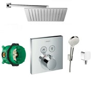 Hansgrohe Select bateria, Zestaw prysznicowy podtynkowy term, deszczownica Slim 30x30 cm (266914000 + 26457000 (IN.000P814) - możliwy odbiór Warszawa Hansgrohe