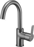 Deante arnika titanium bateria umywalkowa L stojąca z wylewką 