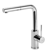 Tres Max bateria kuchenna, zlewozmywakowa stojąca z wyciąganą wylewką chrom (162437) - możliwy odbiór Warszawa Tres