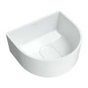 Omnires Cadence Umywalka nablatowa półokrągła Marble+ 42x37 cm biały połysk (CADENCE420BP) - możliwy odbiór Warszawa Omnires