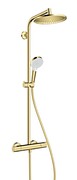 Hansgrohe Crometta zestaw prysznicowy z deszczownicą 24 cm złoty optyczny polerowany (27268990) - możliwy odbiór Warszawa Hansgrohe