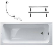 Duravit D-Code Wanna prostokątna 170x75 z nogai i syfonem biała (700100000000000 +790127000000000 +HC31M-N1) (IN.000W3171) - możliwy odbiór Warszawa Duravit