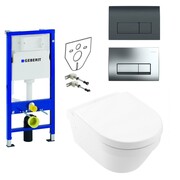 Geberit Villeroy Architectura Zestaw Stelaż podtynkowy z Miską WC wiszącą bezrantową, z deską w/o (4694HR01 + 1 (IN.000Z145) - możliwy odbiór Warszawa Villeroy & Boch