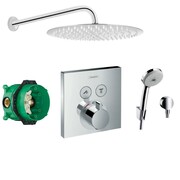 Hansgrohe Select bateria, Zestaw prysznicowy podtynkowy term, deszczownica Slim 30cm (26457000 + 26691400 + 157 (IN.000P804) - możliwy odbiór Warszawa Hansgrohe