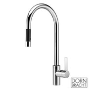 Dornbracht Tara Ultra Bateria zlewozmywakowa, kuchenna z mieszaczem Pull-down z funkcją zraszacza chrom (33870875-00) - możliwy odbiór Warszawa Dornbracht