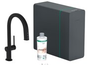 Hansgrohe Aqittura M91 SodaSystem 210, wyciągana wylewka, 1jet, sBox Czarny Matowy (76836670) - możliwy odbiór Warszawa Hansgrohe