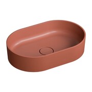 Omnires Ovo Umywalka nablatowa owalna Marble+ 55x36 cm terracotta (OVOUNTE) - możliwy odbiór Warszawa Omnires