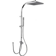Tres Cuadro-Tres zestaw prysznicowy natynkowy na drążku 1022 mm deszczownica 250x250 mm chrom (107926) - możliwy odbiór Warszawa Tres