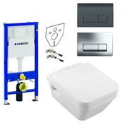 Geberit Villeroy & Boch Architectura Zestaw stelaż podtynkowy z miską WC wiszącą bezrantową i deską w/o (111.17 (IN.000Z134) - możliwy odbiór Warszawa Villeroy & Boch