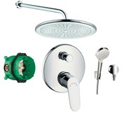 Hansgrohe Focus bateria, Zestaw prysznicowy podtynkowy, deszczownica (6751105 +6651405 +26691400 +27454000 +319 (IN.000P008) - możliwy odbiór Warszawa Hansgrohe