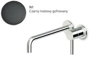Zucchetti Pan bateria umywalkowa 2-otworowa podtynkowa wylewka 230mm czarny matowy gofrowany (ZP6123.N1) - możliwy odbiór Warszawa Zucchetti