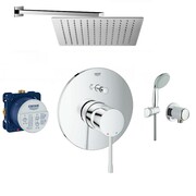 Grohe Essence bateria, Zestaw prysznicowy podtynkowy, deszczownica Slim 30x30cm (24058001 + 35600000 + 2760110E (IN.000P856) - możliwy odbiór Warszawa Grohe